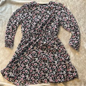 Banana republic floral long sleeve dress